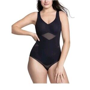 Honeylove LiftWear Tank Bodysuit Size Large Black Shapewear Slimming